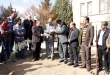 گزارش تصویری از آئیین درختکاری و تقدیر ازهمکاران فضای سبز دانشگاه